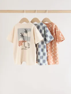 Next À boutons imprimés neutres ening - Barboteuse Jersey Baby 3 Pack Online