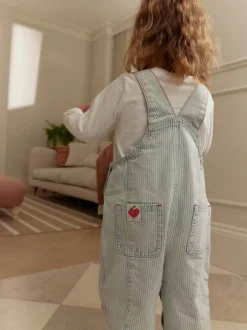 Next À rayures - Salopette % coton brodée à la fraise 100coton (3mois-7ans) Discount