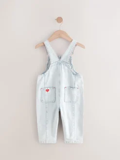 Next À rayures - Salopette % coton brodée à la fraise 100coton (3mois-7ans) Discount