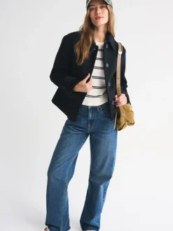 Abercrombie & Fitch Vestes courte boutonné en laine Online