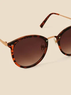 Accessorize - Lunettes de soleil Preppy rondes à pont métallique Hot