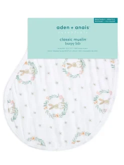 Aden + Anais Bébé Essentials Bunnies 100% coton mousseline Burpy Discount