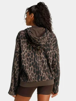 adidas Seasonal Essentials Sweat à capuche en French terry imprimé Léopard avec 3Rayures Online