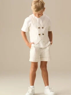 Angel & Rocket Jake Ensemble gilet à rayures double boutonnage et t-shirt Online