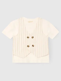 Angel & Rocket Jake Ensemble gilet à rayures double boutonnage et t-shirt Online