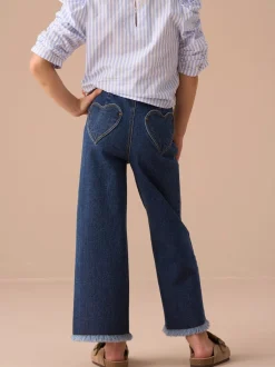 Angel & Rocket Paloma Bleu Cœur Pocket Raccourci Jeans Hot