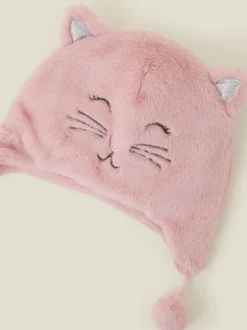 Angels By Accessorize Chapeaux Chullo d’hiver en fausse fourrure pour filles New