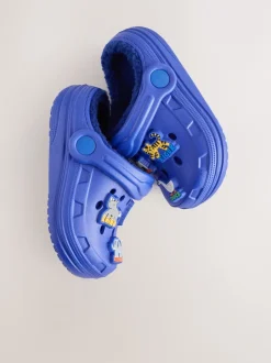 Next Animal bleu - Sabots chaussons doublés chauds Sale