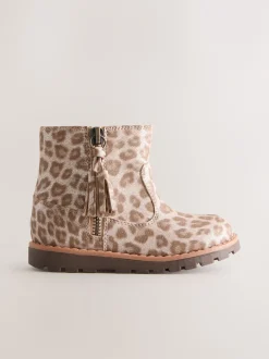 Next - Bottines Chelsea zippées à glands Animal Chatoiement Best