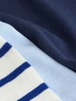 Next Animal de la mer bleu marine - Lot de 3 t-shirts appliqués à manches courtes (3mois7ans) Outlet