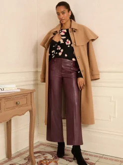 Love & Roses Animal de placement Noir - Top en jersey Manches longues Hot