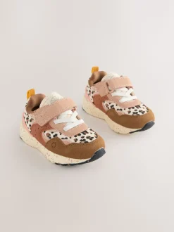 Next Animal neutre - Baskets à lacets élastiques à fermeture tactile New