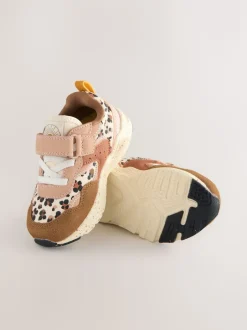 Next Animal neutre - Baskets à lacets élastiques à fermeture tactile New