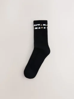 Next - Chaussettes de sport à semelles coussinées 3 Pack avec soutien de la voûte plantaire Animal rayé New