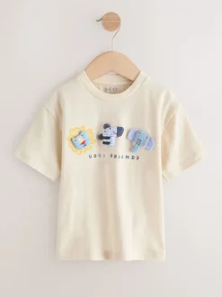 Next animaux de safari neutres - T-shirt rembourré 3D à manches courtes (3mois7ans)