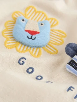 Next animaux de safari neutres - T-shirt rembourré 3D à manches courtes (3mois7ans)