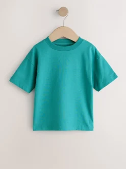 Next - T-shirt Manches courtes 5 Pack (3mois-7ans) Anthracite/Blanc/Bleu/Orange/Vert Discount