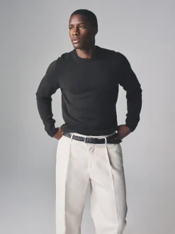 The Set Anthracite/gris chiné - lot de 2 Pulls en maille à Col rond