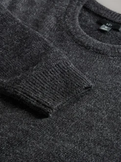 The Set Anthracite/gris chiné - lot de 2 Pulls en maille à Col rond