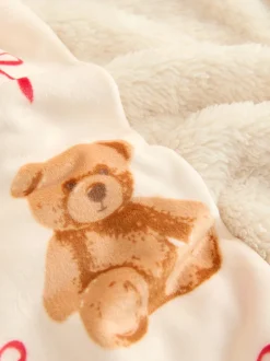 Next Applique ours Crème - Ensemble pyjama en polaire (12mois-16ans) Best