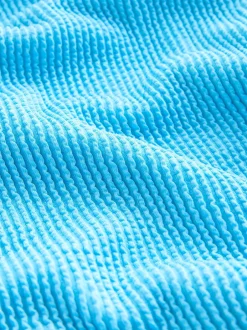 Next - Maillot de bain DD+ à armatures avec contrôle du ventre Aqua bleu froissé Outlet