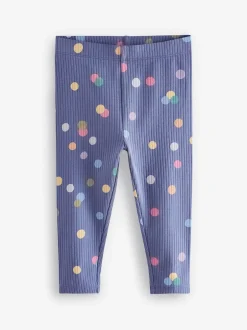 Next Arc-en-ciel - Lot de 5 leggings côtelés (3mois-7ans) Best