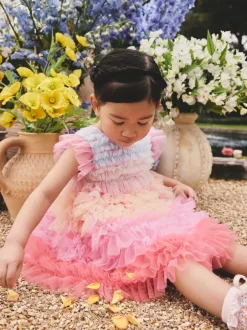 Next Arc-en-ciel - Robes de fête en maille à volants (3mths-8yrs)