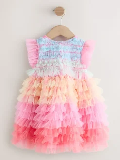 Next Arc-en-ciel - Robes de fête en maille à volants (3mths-8yrs)