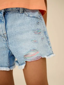 Next Arc-en-ciel - 100Shorts en coton % Frayed Edge Distressed (3-16yrs) Clearance