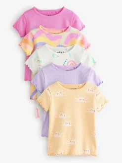 Next Arc-en-ciel - T-shirt Manches courtes 5 Pack (3mois-7ans) Clearance