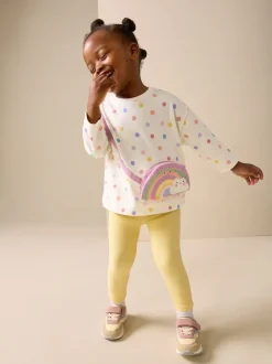 Next Arc-en-ciel blanc écru - Haut sac à manches longues (3mois-7ans) New