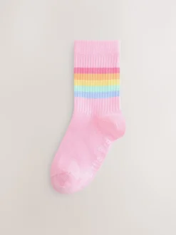 Little Bird by Jools Oliver Arc-en-ciel pastel - Lot de 6 paires de chaussettes à rayures Online