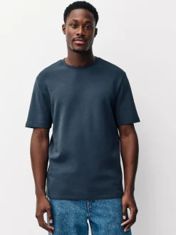 Next - T-shirt épais doux au toucher élégant Ardoise Gris