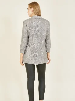 Yumi Argent - Blazer Sequin avec poches Hot