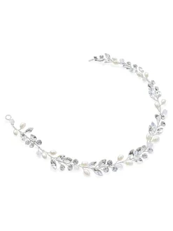 Ivory & Co Argent - Ivoire & Co Bohème Vigne à cheveux cristaux et perles Clearance