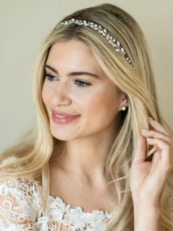 Ivory & Co Argent - Ivoire & Co Bohème Vigne à cheveux cristaux et perles Clearance