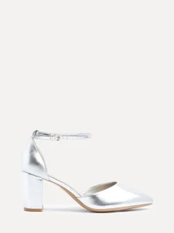 Linzi Argent - Davina Coupe large Closed Back Court Block Chaussures Outlet