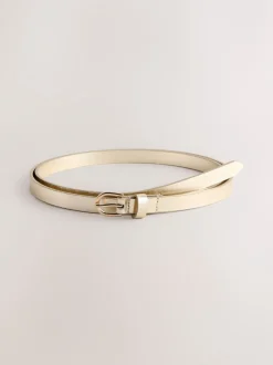 Next Argenté/doré - Lot de ceintures skinny en PU 2 Online