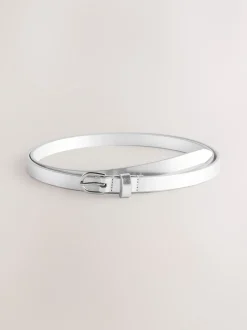 Next Argenté/doré - Lot de ceintures skinny en PU 2 Online