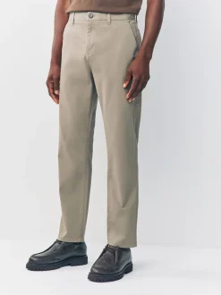 Next - Slim Fit (Slim Fit) - Pantalon chino stretch argile Outlet