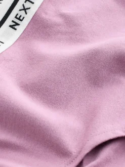 Next Argyle de marine - Lot de 4 culottes à logo en coton Court