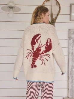 Next Avoine - Cardigan boutonné homard Discount