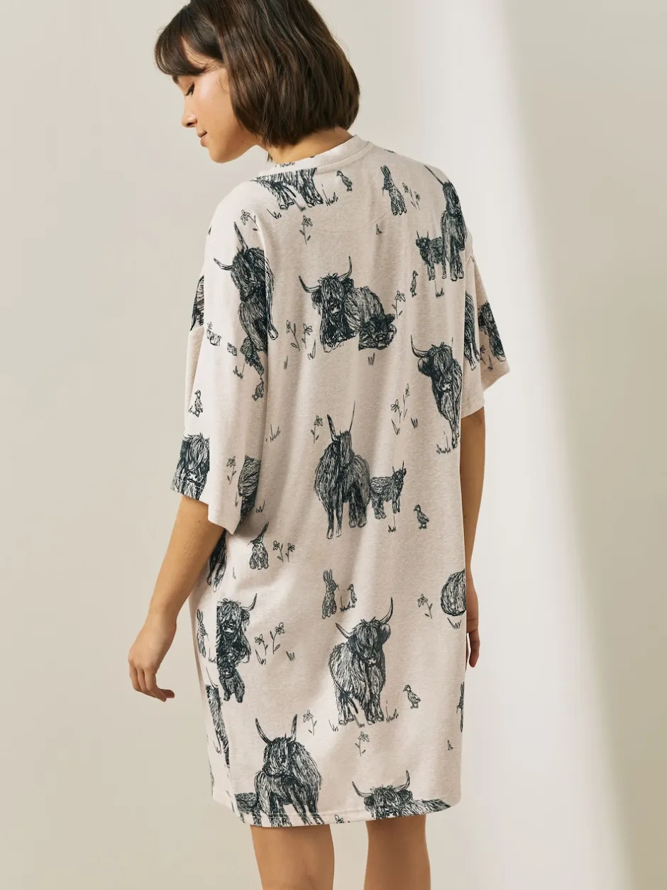 Next Avoine Hamish The Highland Cow - Chemise de nuit douillette Online