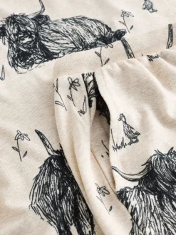 Next Avoine Hamish The Highland Cow - Ensemble pyjama court confortable Hot