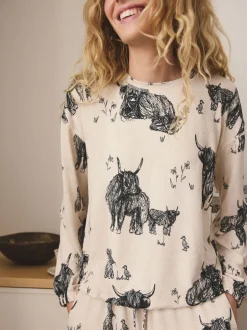 Next Avoine Hamish The Highland Cow - Pyjama confortable à manches longues Best