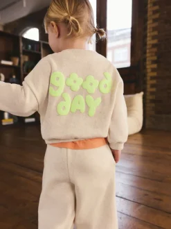 Next Avoine Nep Good Day - Sweat à col ras du cou (3mths-7yrs) New