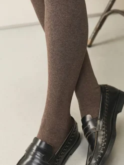 Next Avoine/chiné neutre - Lot de 2 collants en maille à poignée chaude Hot