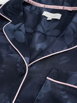 B by Ted Baker pyjama boutonné en jacquard bleu marine Online