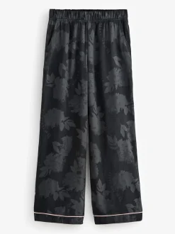 B by Ted Baker Pyjamas caraco Noir Fleuri en jacquard New