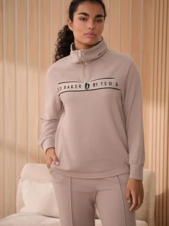 B by Ted Baker Rose côtelé à col zippé Clearance